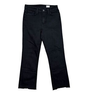 Bridge by Gly High Rise Cropped Flare Black Jeans Size 29